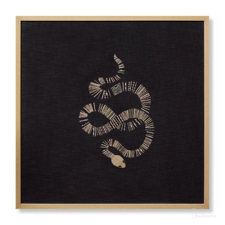 The appearance of Loloi Snake Eyes Black and Beige 2'-6" x 2'-6" Wall Art designed by Loloi Rugs in the modern / contemporary interior design. This black and beige piece of furniture  was selected by 1StopBedrooms from Snake Eyes Collection to add a touch of cosiness and style into your home. Sku: AW0335SNAKXBLBEZ051. Product Type: Wall Art. Material: Cotton. Image1