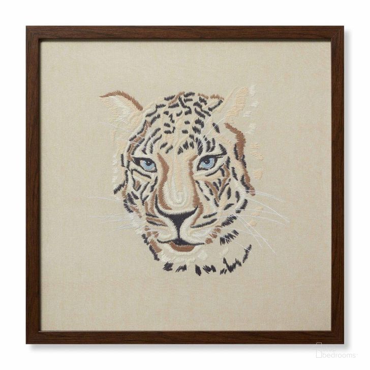 The appearance of Loloi Tiger Beige and Ivory 2' x 2' Wall Art designed by Loloi Rugs in the modern / contemporary interior design. This beige and ivory piece of furniture  was selected by 1StopBedrooms from Tiger Collection to add a touch of cosiness and style into your home. Sku: AW0325TIGEXBEIVA029. Product Type: Wall Art. Material: Cotton. Image1