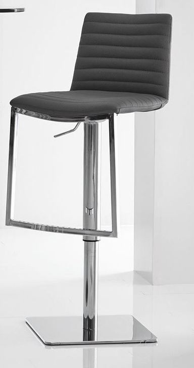 The appearance of London Black Adjustable Bar Stool designed by Bellini Modern Living in the modern / contemporary interior design. This black piece of furniture  was selected by 1StopBedrooms from London Collection to add a touch of cosiness and style into your home. Sku: London BLK. Product Type: Barstool. Image1