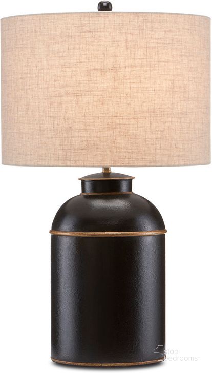The appearance of London Black Table Lamp designed by Currey & Company in the modern / contemporary interior design. This black piece of furniture  was selected by 1StopBedrooms from London Collection to add a touch of cosiness and style into your home. Sku: 6000-0703. Product Type: Table Lamp. Material: Iron. Image1