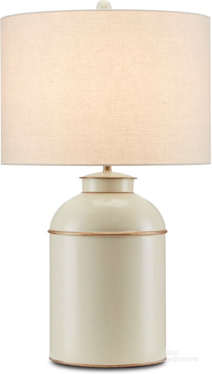 The appearance of London Ivory Table Lamp designed by Currey & Company in the modern / contemporary interior design. This ivory piece of furniture  was selected by 1StopBedrooms from London Collection to add a touch of cosiness and style into your home. Sku: 6000-0704. Product Type: Table Lamp. Material: Iron. Image1