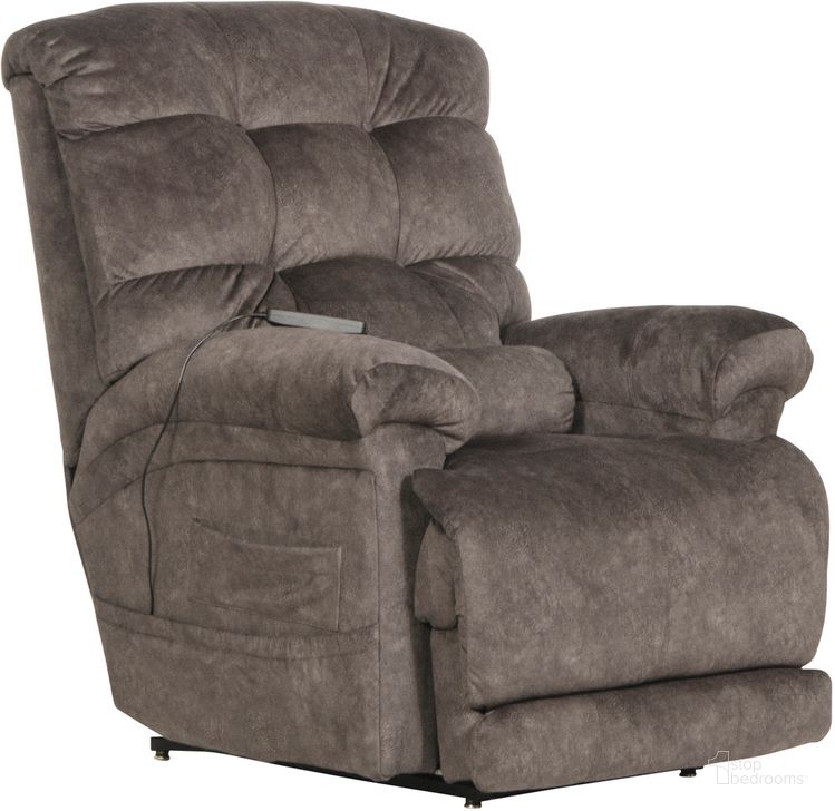 The appearance of Longevity Dual Motor Power Lift Recliner In Graphite designed by Catnapper in the traditional interior design. This graphite piece of furniture  was selected by 1StopBedrooms from Longevity Collection to add a touch of cosiness and style into your home. Sku: 4892179228279228. Material: Fabric. Product Type: Recliner. Image1