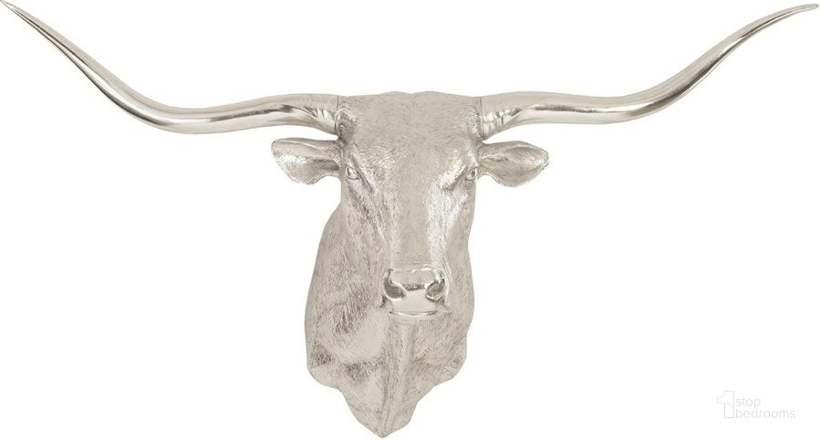 The appearance of Longhorn Bull Wall Art designed by Phillips Collection in the modern / contemporary interior design. This silver piece of furniture  was selected by 1StopBedrooms from  to add a touch of cosiness and style into your home. Sku: PH83141. Material: Resin. Product Type: Wall Decor. Image1
