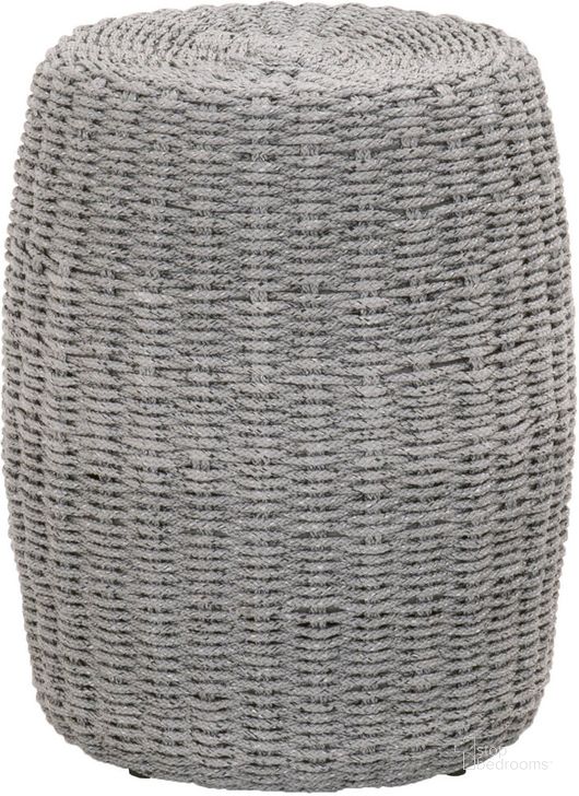 The appearance of Loom Platinum Rope Accent Table designed by Essentials For Living in the transitional interior design. This gray piece of furniture  was selected by 1StopBedrooms from Wicker Collection to add a touch of cosiness and style into your home. Sku: 6818.PLA. Material: Aluminum. Product Type: Accent Table. Image1