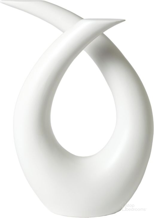 The appearance of Loop Sculpture In Matte White designed by Global Views in the modern / contemporary interior design. This white piece of furniture  was selected by 1StopBedrooms from Loop Collection to add a touch of cosiness and style into your home. Sku: 1.10651. Material: Ceramic. Product Type: Sculpture. Image1