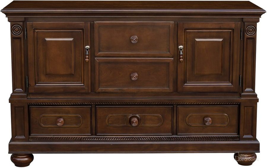The appearance of Lordsburg Brown Cherry Buffet designed by Homelegance in the traditional interior design. This brown piece of furniture  was selected by 1StopBedrooms from Lordsburg Collection to add a touch of cosiness and style into your home. Sku: 5473-55. Material: Wood. Product Type: Buffets, Sideboards and Server. Image1