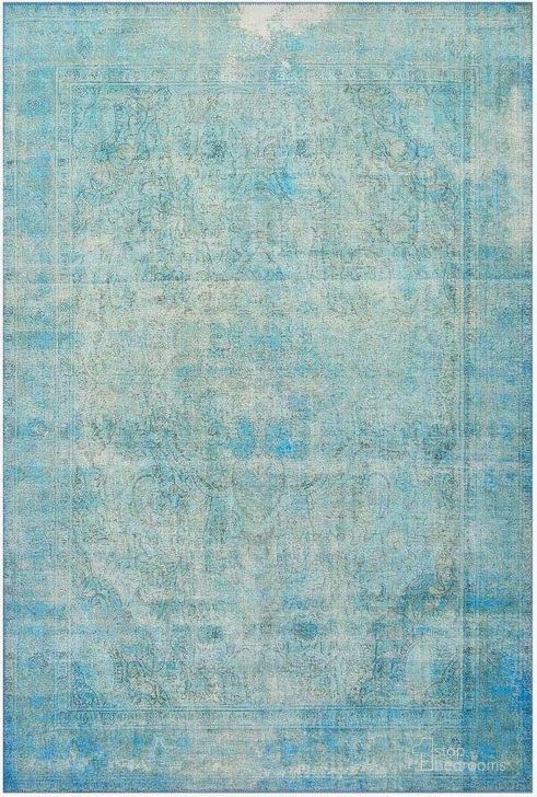 The appearance of Loren Aqua Rug LORELQ-08AQ00160S designed by Loloi Rugs in the traditional interior design. This aqua piece of furniture  was selected by 1StopBedrooms from Loren Collection to add a touch of cosiness and style into your home. Sku: LORELQ-08AQ00160S. Material: Polyester. Product Type: Rug. Image1