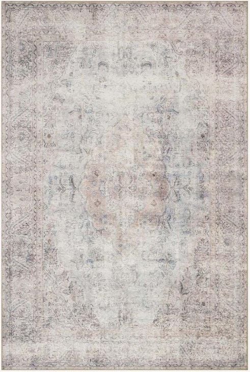 The appearance of Loren Silver/Slate Rug LORELQ-04SISL7696 designed by Loloi Rugs in the traditional interior design. This silver and slate piece of furniture  was selected by 1StopBedrooms from Loren Collection to add a touch of cosiness and style into your home. Sku: LORELQ-04SISL7696. Material: Polyester. Product Type: Rug. Image1