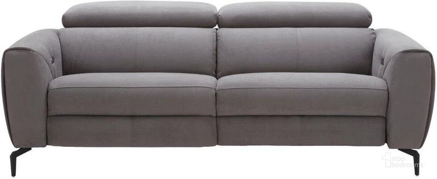 The appearance of Lorenzo Grey Fabric Sofa designed by J&M in the modern / contemporary interior design. This gray piece of furniture  was selected by 1StopBedrooms from Lorenzo Collection to add a touch of cosiness and style into your home. Sku: 18823-S. Material: Fabric. Product Type: Sofa. Image1