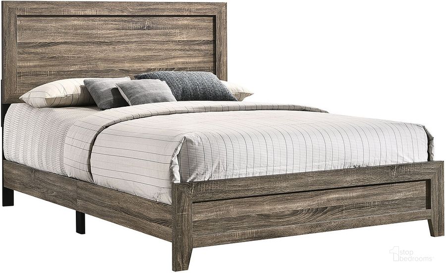 The appearance of Louis Panel Bed (Queen) designed by Bernards in the transitional interior design. This gray piece of furniture  was selected by 1StopBedrooms from Louis Collection to add a touch of cosiness and style into your home. Sku: 1374-105. Bed Type: Panel Bed. Product Type: Panel Bed. Bed Size: Queen. Image1