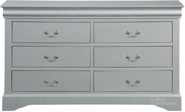 The appearance of Louis Philippe Dresser (Platinum) designed by ACME in the transitional interior design. This medium color piece of furniture  was selected by 1StopBedrooms from Louis Philippe Collection to add a touch of cosiness and style into your home. Sku: 26735. Product Type: Dresser. Material: MDF. Image1