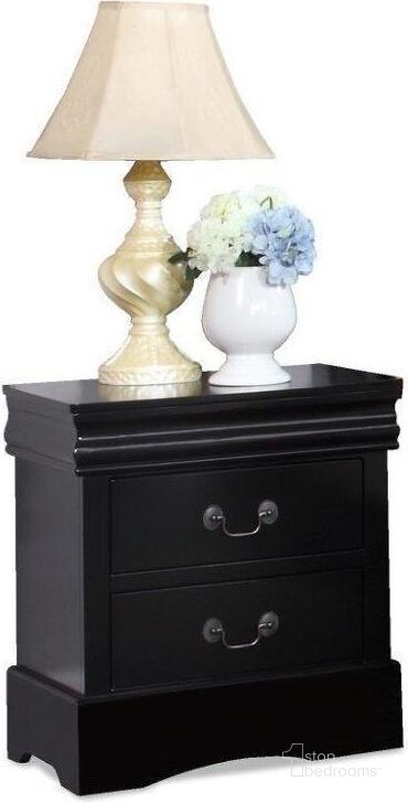 The appearance of Louis Philippe Nightstand In Black designed by US Tamex in the traditional interior design. This black piece of furniture  was selected by 1StopBedrooms from Louis Philippe Collection to add a touch of cosiness and style into your home. Sku: 52318-NS. Material: Wood. Product Type: Nightstand. Image1