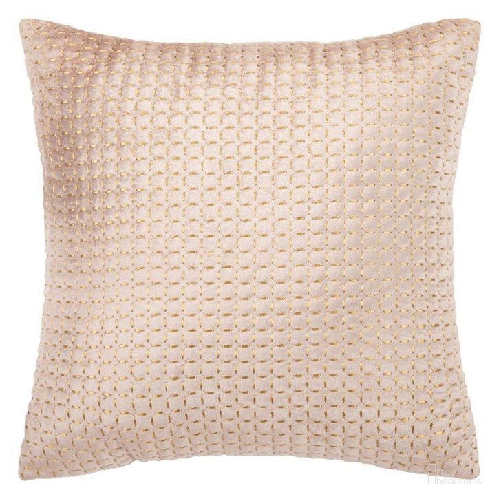 The appearance of Lovie Pillow in Blush PLS6501A-1818 designed by Safavieh in the modern / contemporary interior design. This blush piece of furniture  was selected by 1StopBedrooms from Lovie Collection to add a touch of cosiness and style into your home. Sku: PLS6501A-1818. Material: Polyester. Product Type: Pillow. Image1