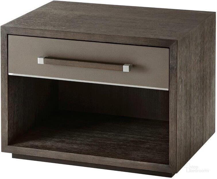 The appearance of Lowan Nightstand TAS50015.C077 designed by Theodore Alexander in the transitional interior design. This  piece of furniture  was selected by 1StopBedrooms from TA Studio No. 1 Collection to add a touch of cosiness and style into your home. Sku: TAS50015.C077. Material: Wood. Product Type: Nightstand.