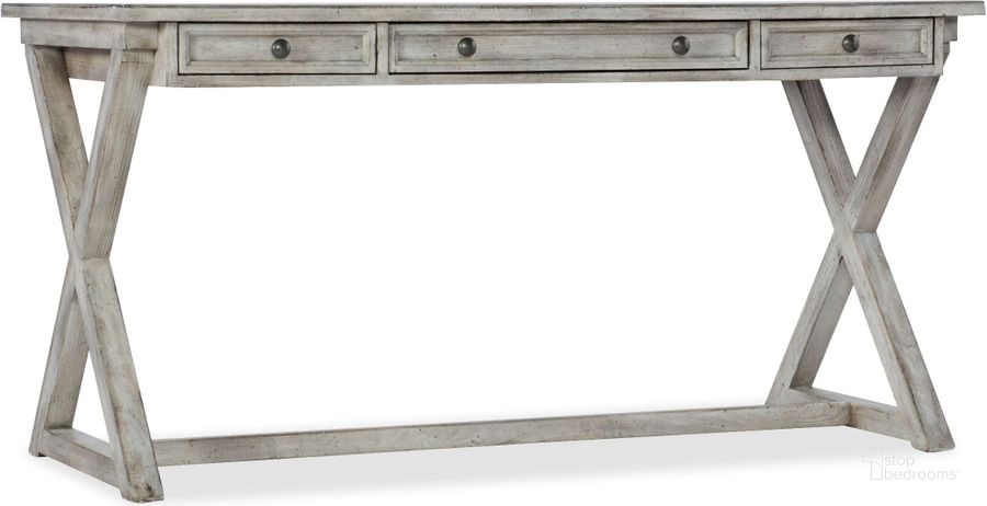 The appearance of Melange Gray Dixon Writing Desk designed by Hooker in the transitional interior design. This gray piece of furniture  was selected by 1StopBedrooms from Melange Collection to add a touch of cosiness and style into your home. Sku: 638-10019-GRY. Material: Wood. Product Type: Writing Desk. Image1