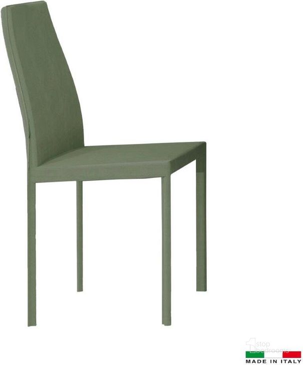 The appearance of Luca Dining Chair In Sage Green Set Of 2 designed by Bellini Modern Living in the modern / contemporary interior design. This green piece of furniture  was selected by 1StopBedrooms from Luca Collection to add a touch of cosiness and style into your home. Sku: Luca SGR. Material: Microfiber. Product Type: Dining Chair.
