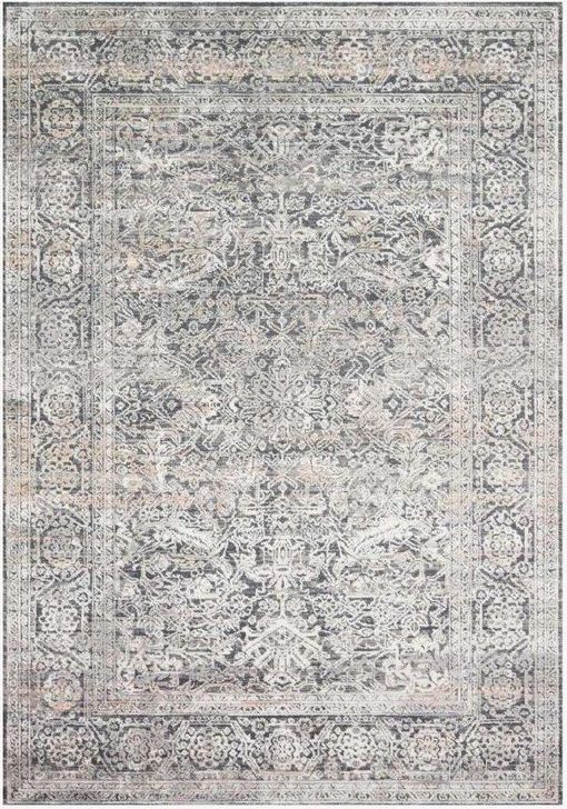 The appearance of Lucia Steel/Ivory Rug LCIALUC-03STIV4057 designed by Loloi Rugs in the transitional interior design. This steel and ivory piece of furniture  was selected by 1StopBedrooms from Lucia Collection to add a touch of cosiness and style into your home. Sku: LCIALUC-03STIV4057. Material: Polyester. Product Type: Rug. Image1