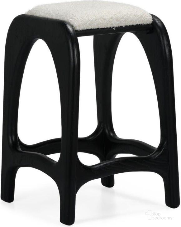 The appearance of Luna 26 Inch Counter Stool In Charcoal designed by Union Home Furniture in the modern / contemporary interior design. This charcoal piece of furniture  was selected by 1StopBedrooms from Luna Collection to add a touch of cosiness and style into your home. Sku: DIN00286. Material: Wood. Product Type: Barstool. Image1