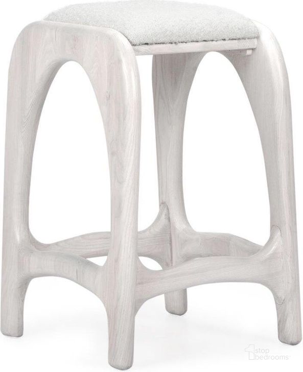 The appearance of Luna 26 Inch Counter Stool In Washed Oak designed by Union Home Furniture in the modern / contemporary interior design. This washed oak piece of furniture  was selected by 1StopBedrooms from Luna Collection to add a touch of cosiness and style into your home. Sku: DIN00284. Material: Wood. Product Type: Barstool. Image1