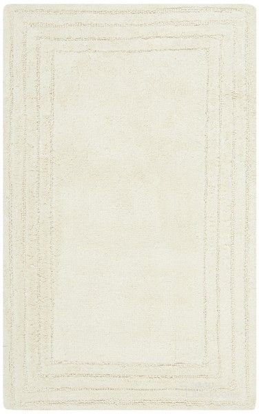 The appearance of Luxe Stripe Bath Mat Set of 2 in Natural designed by Safavieh in the modern / contemporary interior design. This natural piece of furniture  was selected by 1StopBedrooms from Luxe Collection to add a touch of cosiness and style into your home. Sku: PMB631N-2134-SET2. Product Type: Rug. Material: Cotton. Image1