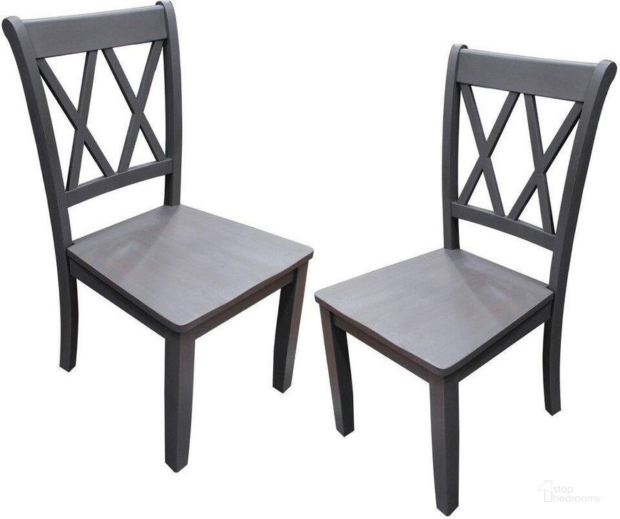The appearance of Luxembourg Solid Wood Dining Side Chair Set of 2 In Rustic Gray designed by Best Master Furniture in the transitional interior design. This rustic gray piece of furniture  was selected by 1StopBedrooms from Luxembourg Collection to add a touch of cosiness and style into your home. Sku: PAIGRGC. Material: Wood. Product Type: Side Chair. Image1