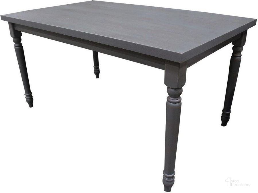 The appearance of Luxembourg Solid Wood Rectangular Dining Table In Rustic Gray designed by Best Master Furniture in the transitional interior design. This rustic gray piece of furniture  was selected by 1StopBedrooms from Luxembourg Collection to add a touch of cosiness and style into your home. Sku: PAIGRGT. Table Base Style: Legs. Material: Wood. Product Type: Dining Table. Table Top Shape: Rectangular. Size: 36". Image1