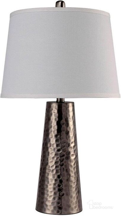 The appearance of Luz Table Lamp In Silver designed by Furniture of America in the modern / contemporary interior design. This silver piece of furniture  was selected by 1StopBedrooms from Luz Collection to add a touch of cosiness and style into your home. Sku: L731199SV. Material: Metal. Product Type: Table Lamp.