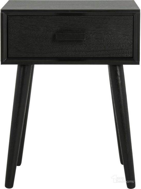 The appearance of Lyle Black Accent Table designed by Safavieh in the modern / contemporary interior design. This black piece of furniture  was selected by 1StopBedrooms from Lyle Collection to add a touch of cosiness and style into your home. Sku: ACC5702D. Material: Wood. Product Type: Accent Table. Image1