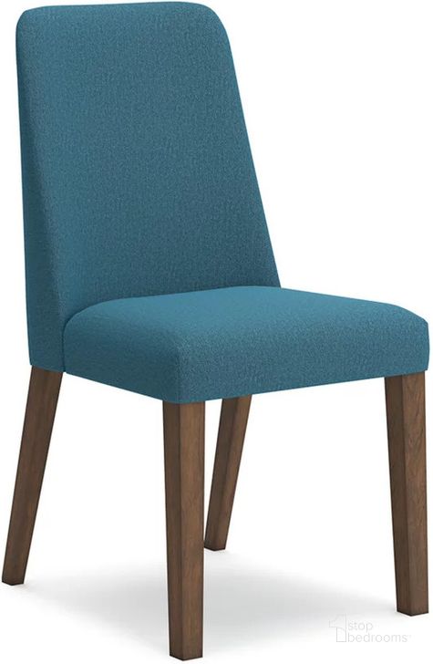 The appearance of Lyncott Blue And Brown Dining Upholstered Side Chair Set Of 2 designed by Signature Design by Ashley in the modern / contemporary interior design. This blue/brown piece of furniture  was selected by 1StopBedrooms from Lyncott Collection to add a touch of cosiness and style into your home. Sku: D615-03. Material: Fabric. Product Type: Side Chair. Image1