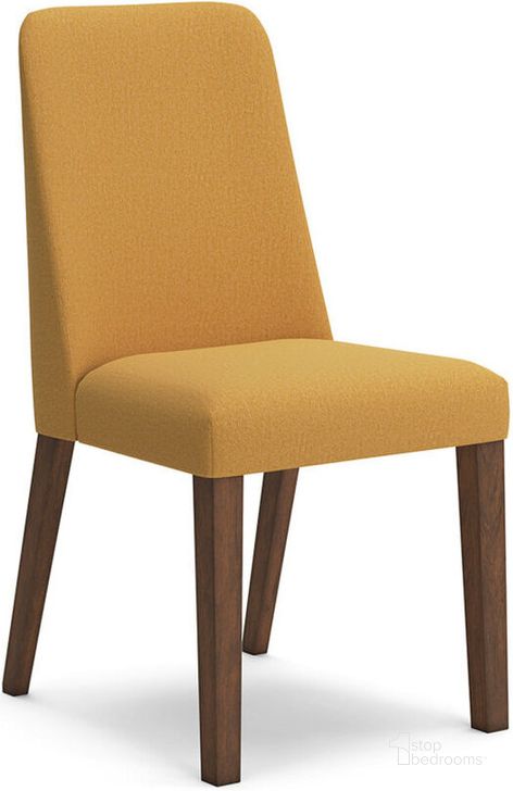 The appearance of Lyncott Mustard And Brown Dining Upholstered Side Chair Set Of 2 designed by Signature Design by Ashley in the modern / contemporary interior design. This mustard/brown piece of furniture  was selected by 1StopBedrooms from Lyncott Collection to add a touch of cosiness and style into your home. Sku: D615-04. Material: Fabric. Product Type: Side Chair. Image1