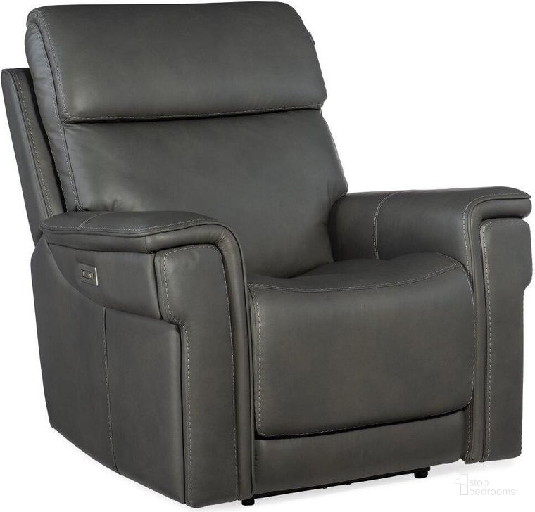 The appearance of Lyra Zero Gravity Power Recliner With Power Headrest SS608-PHZL1-093 designed by Hooker in the transitional interior design. This grey piece of furniture  was selected by 1StopBedrooms from Lyra Collection to add a touch of cosiness and style into your home. Sku: SS608-PHZL1-093. Material: Leather. Product Type: Recliner. Image1