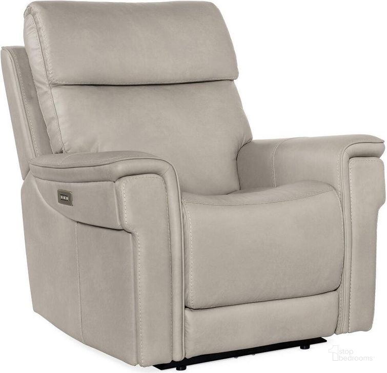 The appearance of Lyra Zero Gravity Power Recliner With Power Headrest designed by Hooker in the transitional interior design. This grey piece of furniture  was selected by 1StopBedrooms from MS Collection to add a touch of cosiness and style into your home. Sku: SS608-PHZL1-091. Material: Leather. Product Type: Recliner. Image1