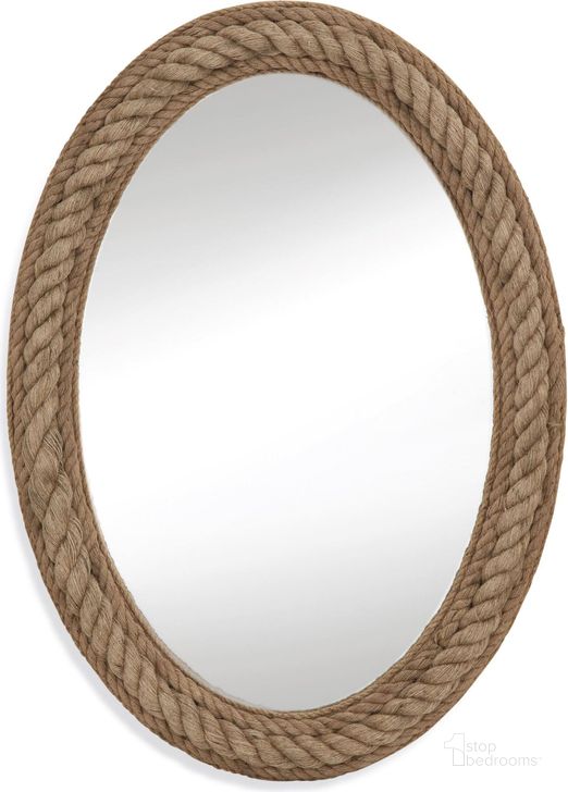 The appearance of Jute Rope Wall Mirror designed by Bassett Mirror Company in the modern / contemporary interior design. This brown piece of furniture  was selected by 1StopBedrooms from Wall Mirrors Collection to add a touch of cosiness and style into your home. Sku: M3646EC. Material: Glass. Product Type: Wall Mirror.