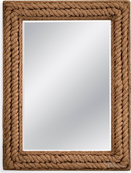 The appearance of Trade Jute Rope Summerville Wall Mirror designed by Bassett Mirror Company in the modern / contemporary interior design. This brown piece of furniture  was selected by 1StopBedrooms from Trade Collection to add a touch of cosiness and style into your home. Sku: M3710BEC. Product Type: Wall Mirror. Material: Jute.