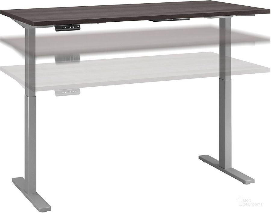The appearance of Move 60 Series Storm Gray 60" Adjustable Height Standing Desk designed by Bush Furniture in the modern / contemporary interior design. This storm gray piece of furniture  was selected by 1StopBedrooms from Move 60 Series Collection to add a touch of cosiness and style into your home. Sku: M6S6030SGSK. Material: Wood. Product Type: Adjustable Table. Image1