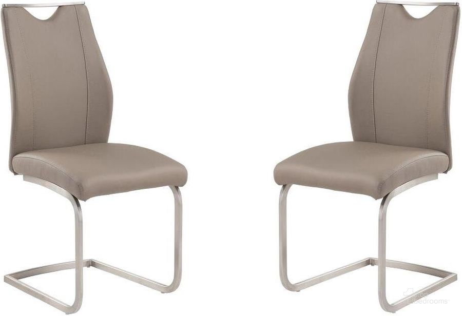 The appearance of Macaulay Coffee Side Chair Set of 2 designed by Boho House in the modern / contemporary interior design. This coffee piece of furniture  was selected by 1StopBedrooms from Macaulay Collection to add a touch of cosiness and style into your home. Sku: LCBRSICF. Product Type: Dining Chair. Material: Stainless Steel. Image1