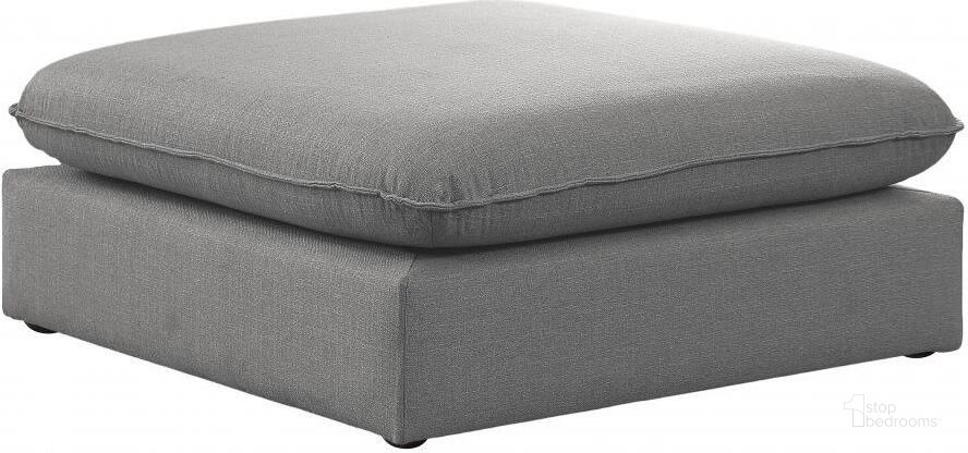 The appearance of Mackenzie Grey Durable Linen Ottoman designed by Meridian in the modern / contemporary interior design. This grey piece of furniture  was selected by 1StopBedrooms from MacKenzie Collection to add a touch of cosiness and style into your home. Sku: 688Grey-Ott. Material: Wood. Product Type: Ottoman. Image1