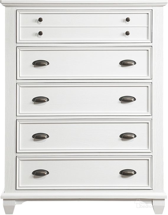 The appearance of Mackinac Bedroom Chest In White designed by Homelegance in the traditional interior design. This white piece of furniture  was selected by 1StopBedrooms from Mackinac Collection to add a touch of cosiness and style into your home. Sku: 1454-9. Product Type: Chest. Image1