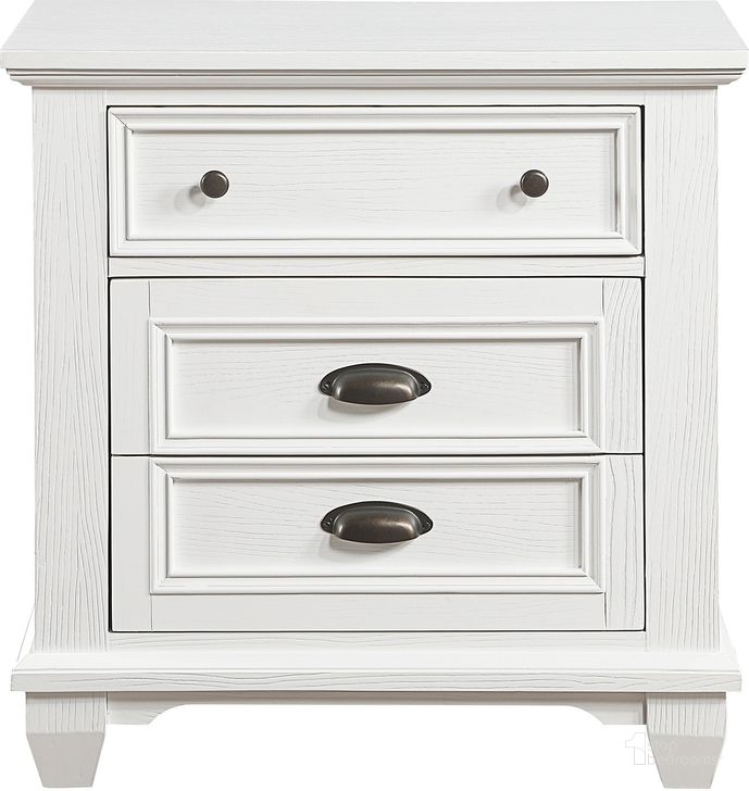 The appearance of Mackinac Night Stands In White designed by Homelegance in the traditional interior design. This white piece of furniture  was selected by 1StopBedrooms from Mackinac Collection to add a touch of cosiness and style into your home. Sku: 1454-4. Product Type: Nightstand. Image1