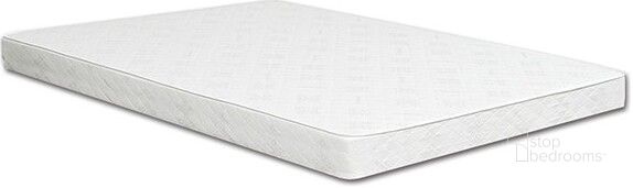 The appearance of Madder 6 Inch Twin Trundle Mattress In White designed by Furniture of America in the modern / contemporary interior design. This white piece of furniture  was selected by 1StopBedrooms from Madder Collection to add a touch of cosiness and style into your home. Sku: DM-TR01. Material: Polyester. Product Type: Mattress. Size: Twin. Comfort Level: Firm. Mattress Top: Memory Foam Top. Mattress Type: Innerspring. Comfort Level: Firm. Mattress Thickness: 6.