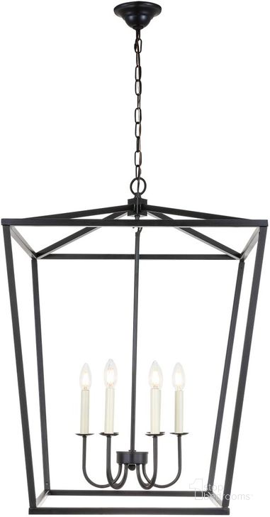 The appearance of Maddox 6 Light Black Chandelier designed by Elegant Lighting in the industrial interior design. This black piece of furniture  was selected by 1StopBedrooms from Maddox Collection to add a touch of cosiness and style into your home. Sku: LD6008D24BK. Material: Metal. Product Type: Chandelier. Image1