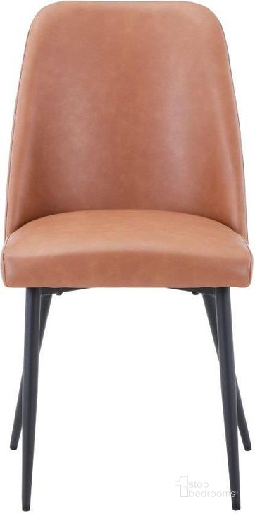 The appearance of Maddox Mid-Century Modern Faux Leather Upholstered Dining Chair Set of 2 In Light Brown designed by Jofran in the modern / contemporary interior design. This light brown piece of furniture  was selected by 1StopBedrooms from Maddox Collection to add a touch of cosiness and style into your home. Sku: 2271-MADDOXCHLBN. Product Type: Dining Chair. Material: Plywood. Image1