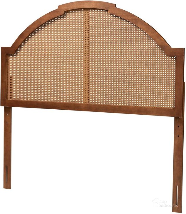 The appearance of Madeline King Size Headboard With Rattan In Ash Walnut designed by Baxton Studio in the traditional interior design. This ash walnut piece of furniture  was selected by 1StopBedrooms from Madeline Collection to add a touch of cosiness and style into your home. Sku: MG9776-1-Ash Walnut Rattan-HB-King. Product Type: Headboard. Bed Size: King. Material: Rubberwood. Image1