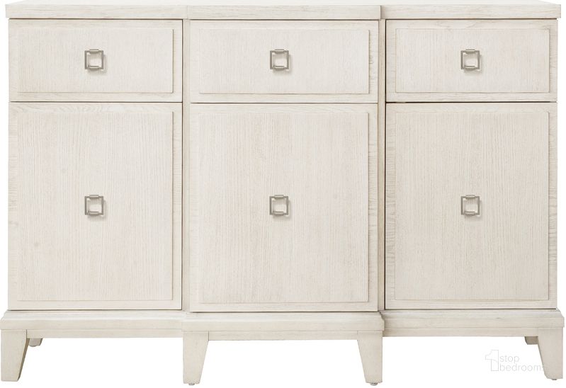 The appearance of Madison 3-Drawer Server with Cabinets In Grey-White Wash designed by Samuel Lawrence in the transitional interior design. This natural piece of furniture  was selected by 1StopBedrooms from Madison Collection to add a touch of cosiness and style into your home. Sku: S916-146. Product Type: Server. Material: Rubberwood. Image1
