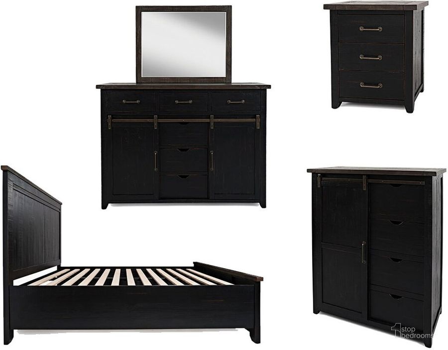The appearance of Madison County Panel Bedroom Set (Vintage Black) designed by Jofran in the traditional interior design. This vintage black piece of furniture  was selected by 1StopBedrooms from Madison County Collection to add a touch of cosiness and style into your home. Sku: 1702B-QPHB-QPFB-QRS;1702B-90. Bed Type: Platform Bed. Material: Wood. Product Type: Platform Bed. Bed Size: Queen. Image1