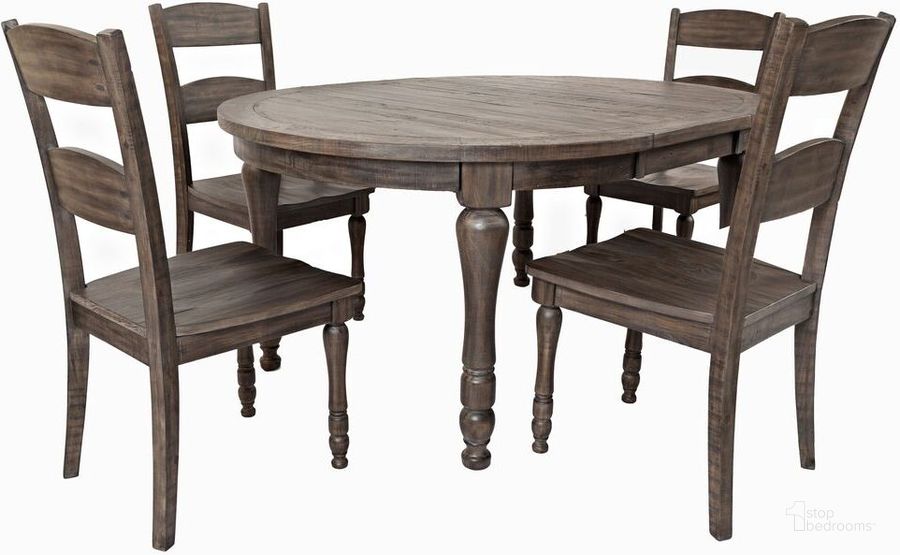 The appearance of Madison County Reclaimed Pine 66 Inch Oval Farmhouse Five-Piece Dining Set In Brown designed by Jofran in the country / farmhouse interior design. This brown piece of furniture  was selected by 1StopBedrooms from Madison County Collection to add a touch of cosiness and style into your home. Sku: 1700-66D-5. Product Type: Dining Room Set. Material: Plywood. Image1