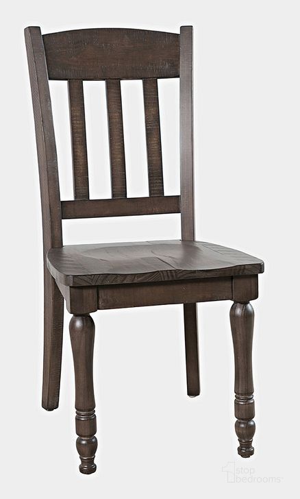 The appearance of Madison County Rustic Reclaimed Pine Farmhouse Slatback Dining Chair (Set Of 2) In Brown designed by Jofran in the transitional interior design. This brown piece of furniture  was selected by 1StopBedrooms from Madison County Collection to add a touch of cosiness and style into your home. Sku: 1700-420KD. Product Type: Dining Chair. Material: Solid Pine. Image1