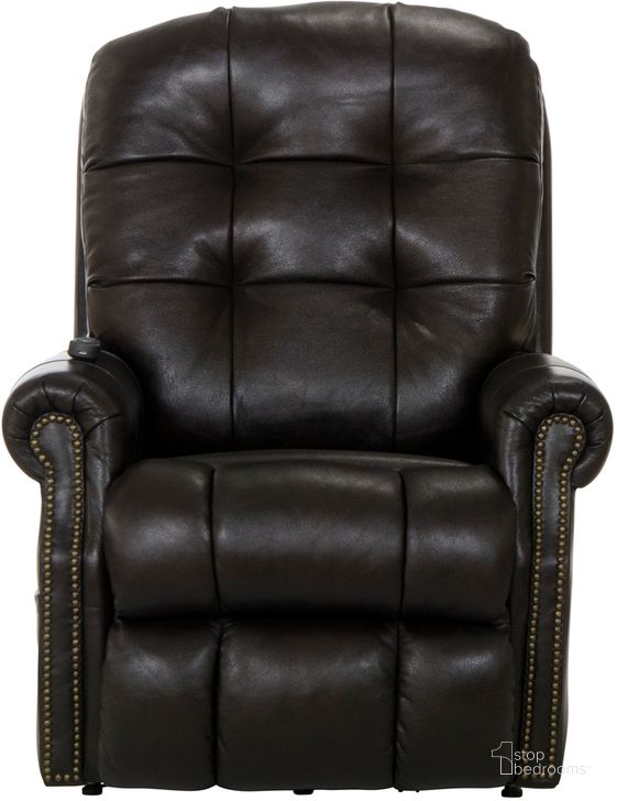 The appearance of Madison Italian Leather Power Lift Lay Flat Recliner In Chocolate designed by Catnapper in the traditional interior design. This chocolate piece of furniture  was selected by 1StopBedrooms from Madison Collection to add a touch of cosiness and style into your home. Sku: 48911283930839. Material: Leather. Product Type: Recliner. Image1