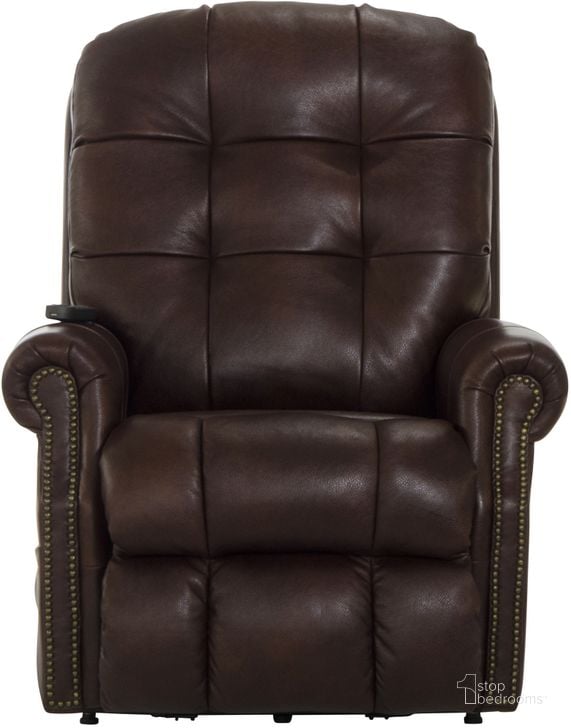 The appearance of Madison Italian Leather Power Lift Lay Flat Recliner In Walnut designed by Catnapper in the traditional interior design. This walnut piece of furniture  was selected by 1StopBedrooms from Madison Collection to add a touch of cosiness and style into your home. Sku: 4891128319308319. Material: Leather. Product Type: Recliner. Image1