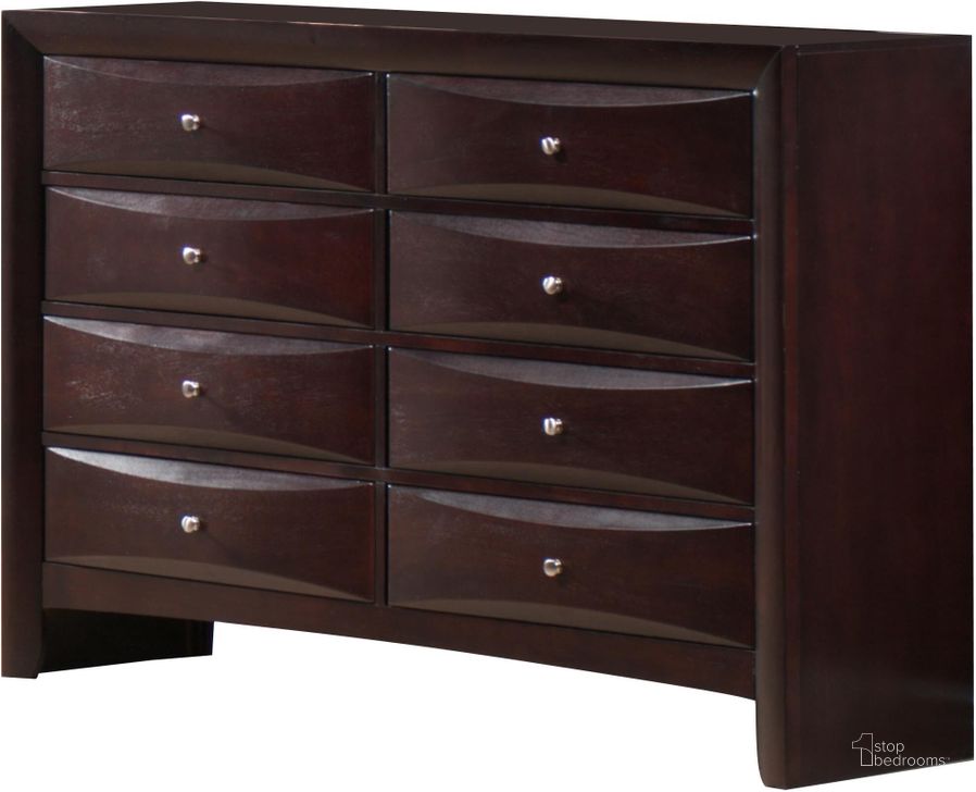 The appearance of Madison Mahogany Dresser designed by Picket House in the modern / contemporary interior design. This brown piece of furniture  was selected by 1StopBedrooms from Madison Collection to add a touch of cosiness and style into your home. Sku: EM200DR. Material: Wood. Product Type: Dresser. Image1
